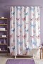 Bathroom Curtain, Pink Blue Butterflies Patterned Shower Curtain, Bathtub Curtain 175X200Cm