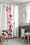 Bathroom Curtain, Butterflys in Pink Stripe Pattern Shower Curtain, Bathtub Curtain 175X200Cm - 3
