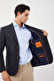 Slim Fit Blazer Single Jacket - 7173-Camel - 6