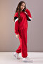 Red Cargo Pocket Girl's Logo Double Suit 19869 - 3