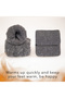 Unisex 2 Pairs of Thermal Winter Thick Socks – Gray – Keeps Warm in Cold Weather, Fits Inside Y Wool to 41-46 - 5