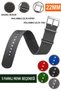 22mm Fossil-Welder-Casio-Seiko-Omega-Armani Watch Compatible Silicone Nato Watch Band Strap Slknato22