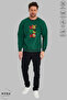 Unisex Grinch Hohoho Christmas Christmas Printed Crew Neck Hoodless Raster Oversize Sweatshirt - 3