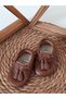 Royal Model Tan Color Genuine Leather Baby Loafers Baby Shoes