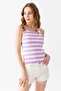 Striped Knitwear Tank Top 5615 - 4