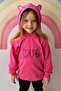Girl's Sweatshirt with Embroidered Text and Printed Lettering, Ages 2-6, Pink - 3