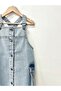 Girls' Denim Dress - Cargo Pocket Design - 3