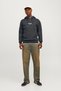 Hooded Collar Dark Gray Men's Sweatshirt 12241687_Jorvesterbro Sweat Hood No