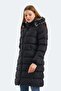 Garlic Women's Black Winter Long Parka Coat Coat - 3