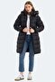 Garlic Women's Black Winter Long Parka Coat Coat - 7