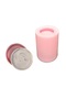 10cm Vase Flower Pot and Coaster Silicone Mold Set K-1365, Stone Powder Plaster Cement Polyester Mould - 2