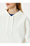 Oversize Hooded Sweatshirt Basic Kangaroo Pocket Hooded Sweatshirt - 4