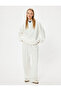 Oversize Hooded Sweatshirt Basic Kangaroo Pocket Hooded Sweatshirt - 2