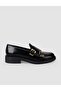 100% Genuine Leather Black Double Buckle Women's Casual Shoes