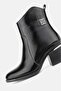 Women's Black Patent Leather Genuine Natural Leather Number 36-41 Thick Heel Boots & Booties - 6