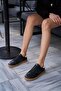 Black-White Women's Retro Sole Detailed Sneakers - 5