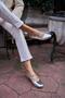 Silver Women's Double Belted Ballerinas - 2