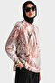 Collared Draped Patterned Blouse 24K3617 Mink - 3