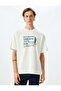 Crew Neck Short Sleeve Cotton Tough Fabric Oversize Printed T-Shirt - 3