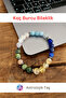 Aries Zodiac Natural Stone Bracelet - Certified - M.Achate, Jade, Sunstone, Citrine, Aquamarine, B.Achate - 3