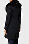 معطف Loreta ذو قصة عادية وقابل للفصل من القطيفة مع حزام 4BGL 041799 Z COAT - 2