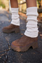 Jenifer Women's Coffee Genuine Suede Thick Eva Sole Boots with Fur Inside - 7