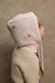 Floral Knitted Balaclava Beanie Pink - 3