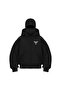 3 Thread Raster Unisex Snow Mask Hooded Oversize Cardigan