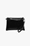 67-6019 Women's Patent Leather Black Clutch Bag - 3