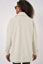 معطف نسائي 9143 كريم - 6
