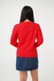 Red Knitwear Sweater - Crew Neck, Plain Model - 5
