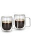 2-Piece Double Wall Mugs 300 ml Borosilicate Glass