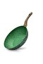Wok Pan Malachite Series With Aluminum And Induction Bottom Green 28x8cm - 2