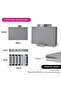 5-Piece Index Cutting Board Set Four Chopping Board And One Stand Multicolor 29cm - 3