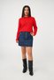 Red Knitwear Sweater - Crew Neck, Plain Model - 3