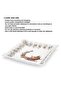Square Shape Serving Dish 22.5cm Porcelain Christmas Printed Dish, Perfect Gift on Christmas - 4