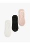 Set of 3 Textured Ballerina Socks - Multicolored - 2