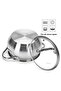 Casserole 3.5L With Glass Lid 18/10 Stainless Steel Induction Bottom
20x11cm/3.5L Silver - 2