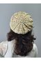 Hand Knitted French Women Ressam Beret - 4