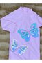 Female Child Swimwear Long-Sleeve Jumpsuit Quick-Drying Fabric Semi-Tape Swimwear - 3