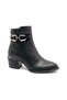 Rani Genuine Leather Heeled Orthopedic Women's Boots Black - 3