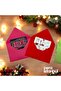 Gift Note Card Set with Colorful Love Text Pattern - 2 Envelopes, 1 Cat - 7