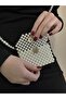 Pearl Bead Wallet Card Holder - Pearl Bead Card Holder with Shoulder Strap - Women's Wallet - Women's Card Holder 11X8 cm - 2