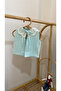 Muslin Vest Aqua Green