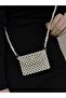 Pearl Bead Wallet Card Holder - Pearl Bead Card Holder with Shoulder Strap - Women's Wallet - Women's Card Holder 11X8 cm
