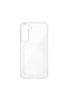Samsung S23 Plus Compatible Transparent Impact Resistant Yaki Silicone Case with Card Entry Slot - 4