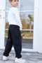 Set of 3 Black Jeans and Jacket Set + Scarf Gift (100% Cotton) - 4