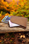 Cy Zenith Camel Genuine Leather Men's Women's Card Holder Wallet Handmade Card Holder - 3