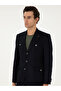 Dark Navy Blue Slim Fit Blazer Jacket 50290826-Vr100 - 3