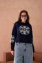 Women's Christmas Themed Soft Textured Long Sleeve Knitwear Sweater - 6